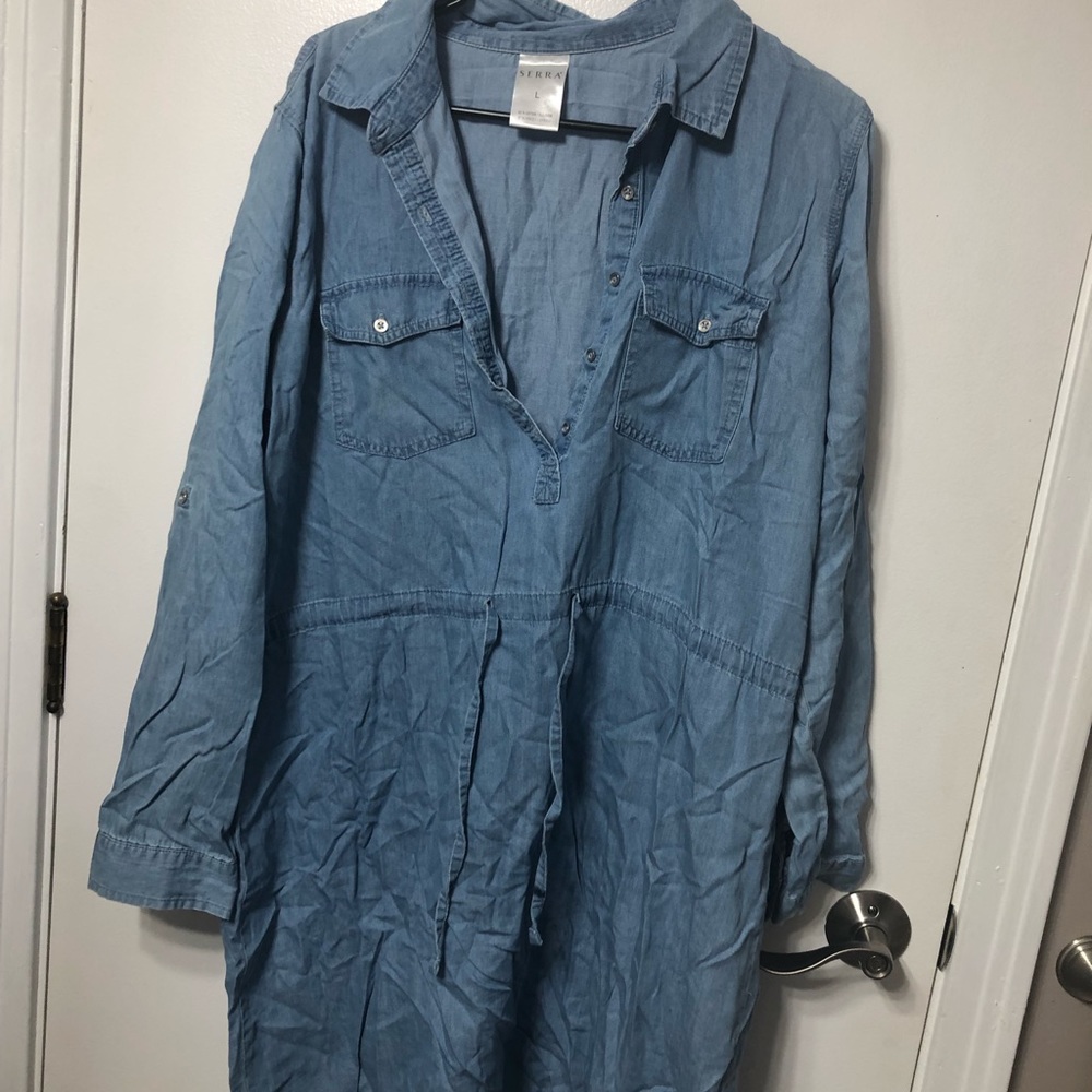 2 denim dresses